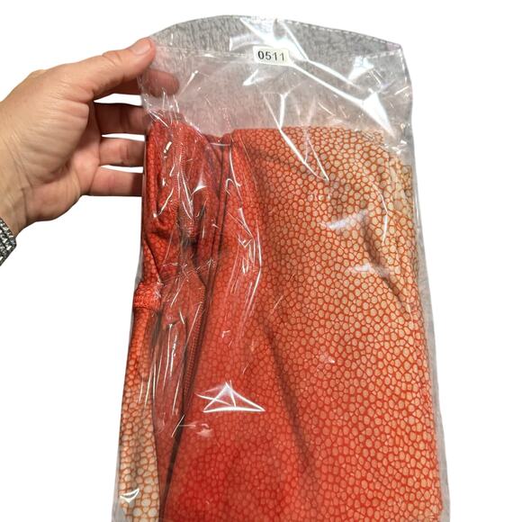 Niyama Sol orange and white leggings sz S fitted sexy lightweight yoga activewr - Picture 6 of 6